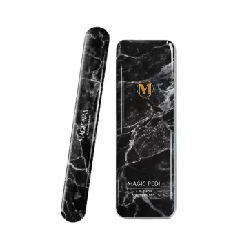   ALPHA OPTRON Magic Nail mágikus üveg körömreszelő + sarokreszelő - Black Marble