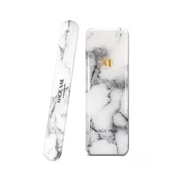   ALPHA OPTRON Magic Nail mágikus üveg körömreszelő + sarokreszelő - White Marble