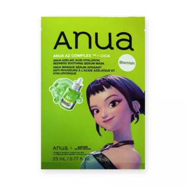   ANUA KPop Demon Hunters Azelaic Hyaluron bőrpír-nyugtató szérum fátyolmaszk azelainsavval és hialuronsavval