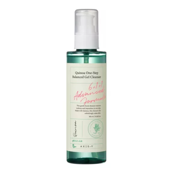 AXIS-Y Quinoa One-Step Balanced Gel Cleanser pumpás arctisztító gél 180 ml AXIS-Y Quinoa One-Step Balanced Gel Cleanser pumpás arctisztító gél 180 ml