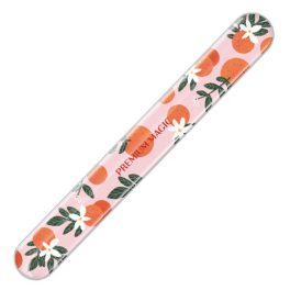 Alpha optron magic glass nail shiner orange flower