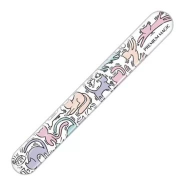   ALPHA OPTRON Magic Nail mágikus üveg körömreszelő - Doodle cats