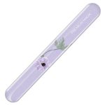 Alpha optron magic nail glass nail shiner purple flower