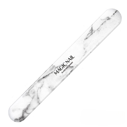 Alpha optron magic nail glass nail shiner white marble