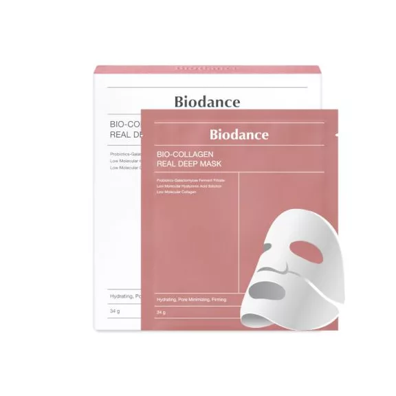BIODANCE Bio Collagen-Real Deep feszesítő és hidratáló hidrogél maszk (4 darab)