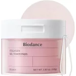 BIODANCE Collagen pórusszabályzó és bőrfeszesítő tonikkal átitatott gélkorong (60 darab korong)