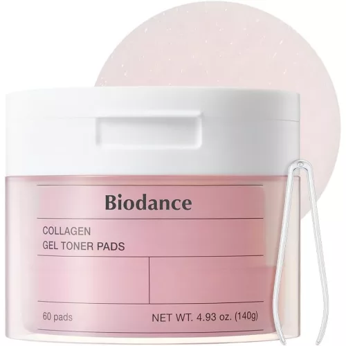 BIODANCE Collagen pórusszabályzó és bőrfeszesítő tonikkal átitatott gélkorong (60 darab korong)