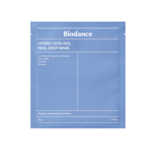 BIODANCE Hydro Cera-nol Real Deep hidratáló és nyugtató hidrogél maszk