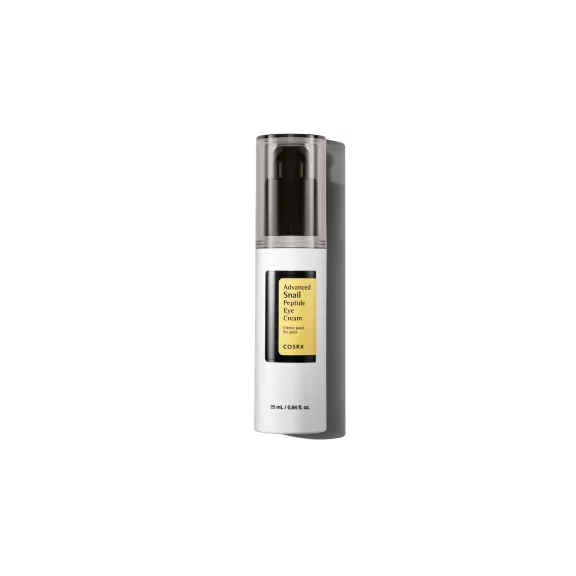 COSRX Advanced Snail Peptide tápláló és bőrvilágosító szemkörnyékápoló krém csigamucin kivonattal COSRX Advanced Snail Peptide tápláló és bőrvilágosító szemkörnyékápoló krém csigamucin kivonattal