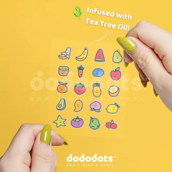 DODODOTS pattanás elleni tapasz teafa olajjal - Fruit Partay (20 darab tapasz) DODODOTS pattanás elleni tapasz teafa olajjal - Fruit Partay (20 darab tapasz)