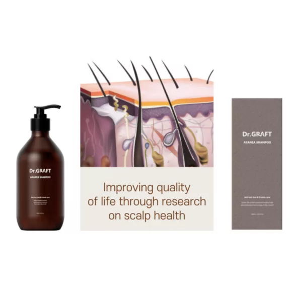 DR. GRAFT Aranea hajhullás elleni volument adó sampon pókselyem proteinnel 500 ml DR. GRAFT Aranea hajhullás elleni volument adó sampon pókselyem proteinnel 500 ml