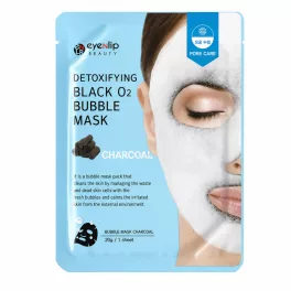   EYENLIP Detoxifying Black O2 bőrtisztító buborékos maszk faszén kivonattal (10 darab)