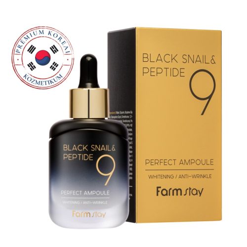 FARMSTAY Black Snail Peptide9 Perfect Ampoule