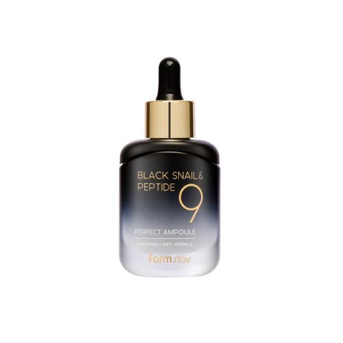FARMSTAY Black Snail & Peptide9 feszesítő ampulla szérum fekete csiga kivonattal és 9 féle peptiddel - Megújult