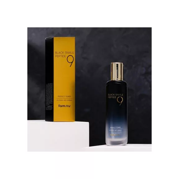 FARMSTAY Black Snail & Peptide9 feszesítő tonik fekete csiga kivonattal és 9 féle peptiddel FARMSTAY Black Snail & Peptide9 feszesítő tonik fekete csiga kivonattal és 9 féle peptiddel