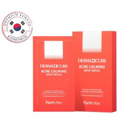   FARMSTAY Derma Cube Acne Calming bőrnyugtató tapasz aknés bőrre (10 x 12 db tapasz)