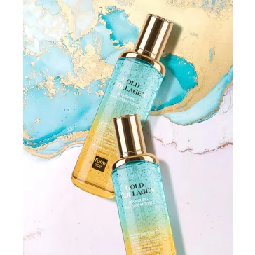 FARMSTAY Gold Collagen Nourishing 2 In 1 Serum Toner