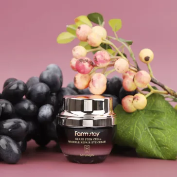 FARMSTAY Grape Stem Cell Wrinkle Repair Eye Cream ránctalanító szemkörnyékápoló krém, 50 ml