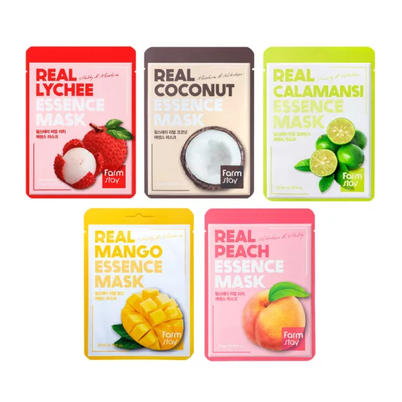  FARMSTAY Real Essence Mask Set