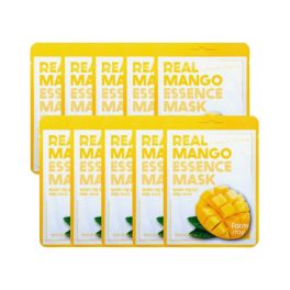  FARMSTAY Real Mango vitalizáló és hidratáló esszenciális maszk mangó kivonattal (10 darab)