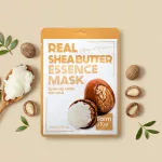 FARMSTAY Real Shea Butter bőrszínkiegyenlítő és tápláló esszenciális maszk sheavaj kivonattal
