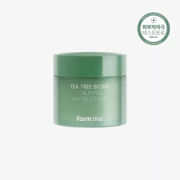   FARMSTAY Tea Tree Biome faggyúszabályzó és bőrnyugtató könnyed krém teafa kivonattal