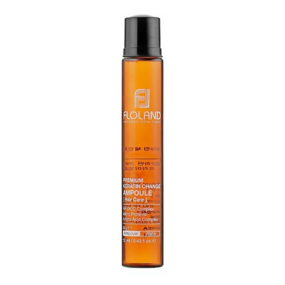 FLOLAND Premium Keratin hajgyógyító ampulla 17 féle aminosavval 13 ml