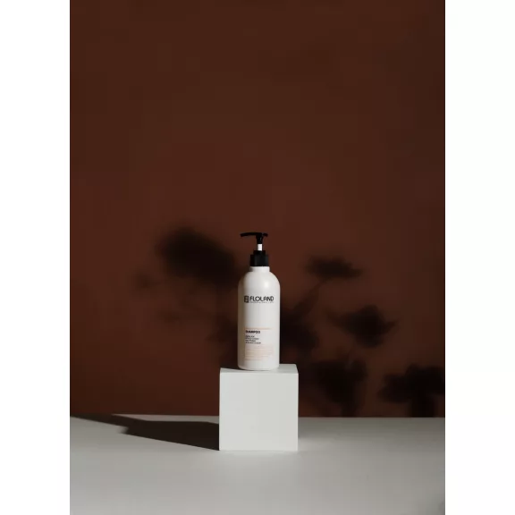 FLOLAND Premium Silk Keratin hidratáló, hajregeneráló sampon 17 féle aminosavval 530 ml