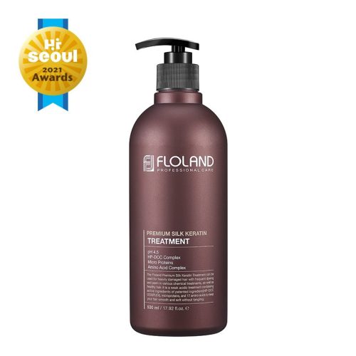 FLOLAND Premium Silk Keratin hajápoló, hidratáló hajbalzsam 17 féle aminosavval 530 ml