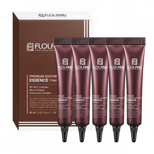 FLOLAND Premium Soothing Booster hajgyógyító esszencia 17 féle aminosavval sérült hajra 5 x 20 ml