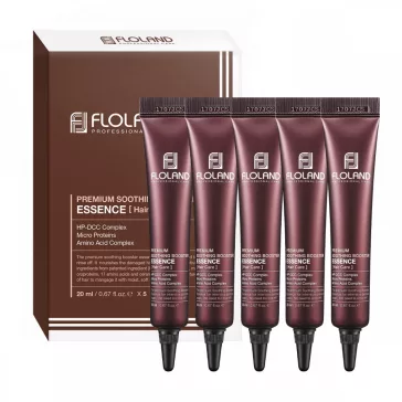   FLOLAND Premium Soothing Booster hajgyógyító esszencia 17 féle aminosavval sérült hajra 20 ml