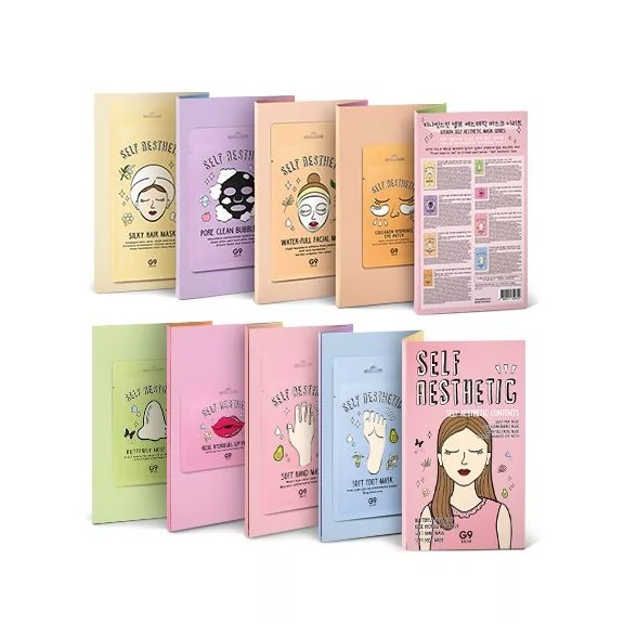 G9SKIN Self Aesthetic Mask Magazine kényeztető bőrápoló maszk szett (8 darabos)