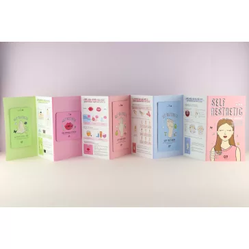   G9SKIN Self Aesthetic Mask Magazine kényeztető bőrápoló maszk szett (8 darabos)