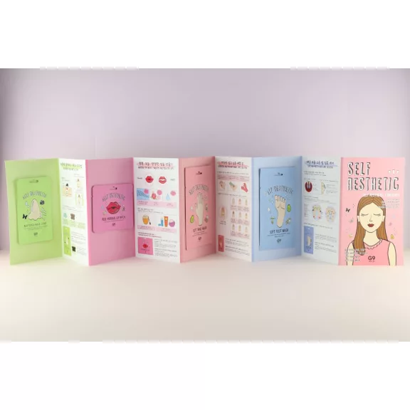 G9SKIN Self Aesthetic Mask Magazine kényeztető bőrápoló maszk szett (8 darabos)