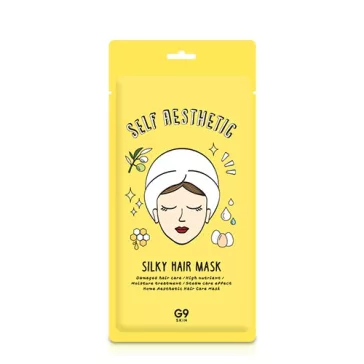   G9SKIN Self Aesthetic Silky tápláló, hidratáló hajmaszk tojássárgája kivonattal (5 darab)