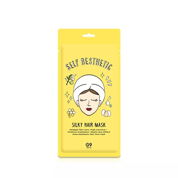 G9SKIN Self Aesthetic Silky tápláló, hidratáló hajmaszk tojássárgája kivonattal (5 darab)