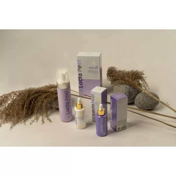 HUBISLAB Dr. Lacto Peel Beta hámlasztó szérum 30% AHA, BHA és PHA savval zsíros és sérült bőrre - Csak kozmetikusoknak!