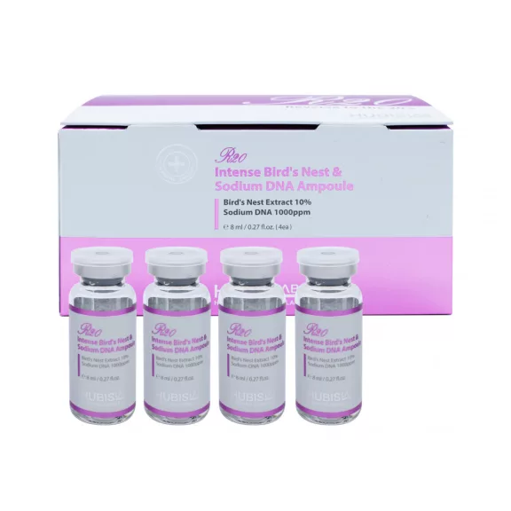 HUBISLAB R20 Intense Bird's Nest & Sodium DNA professzionális ránctalanító ampulla szérum 10% fecskefészek kivonattal és lazac DNS-sel. HUBISLAB R20 Intense Bird's Nest & Sodium DNA professzionális ránctalanító ampulla szérum 10% fecskefészek kivonattal és lazac DNS-sel.