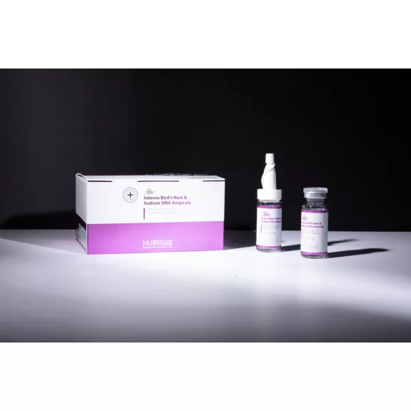 HUBISLAB R20 Intense Bird's Nest & Sodium DNA professzionális ránctalanító ampulla szérum 10% fecskefészek kivonattal és lazac DNS-sel. HUBISLAB R20 Intense Bird's Nest & Sodium DNA professzionális ránctalanító ampulla szérum 10% fecskefészek kivonattal és lazac DNS-sel.