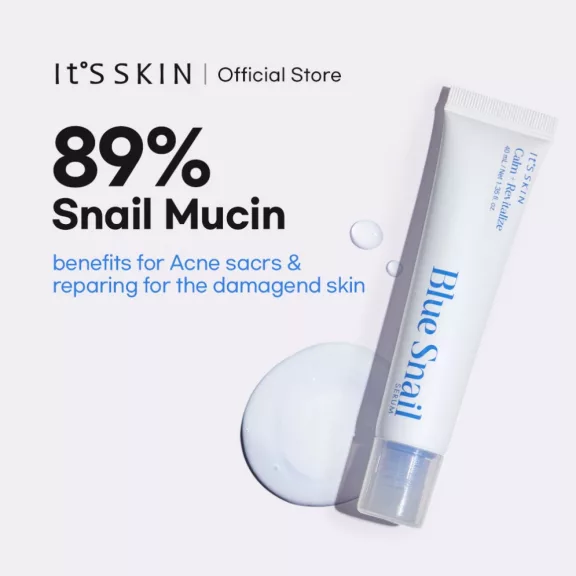 IT'S SKIN Blue Snail nyugtató és revitalizáló szérum csigamucin kivonattal IT'S SKIN Blue Snail nyugtató és revitalizáló szérum csigamucin kivonattal