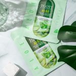 JIGOTT Real Ampoule nyugtató maszk aloe vera kivonattal (10 darab)