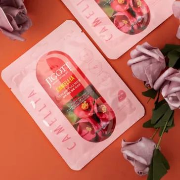   JIGOTT Real Ampoule bőrsimító maszk kamélia kivonattal (10 darab)
