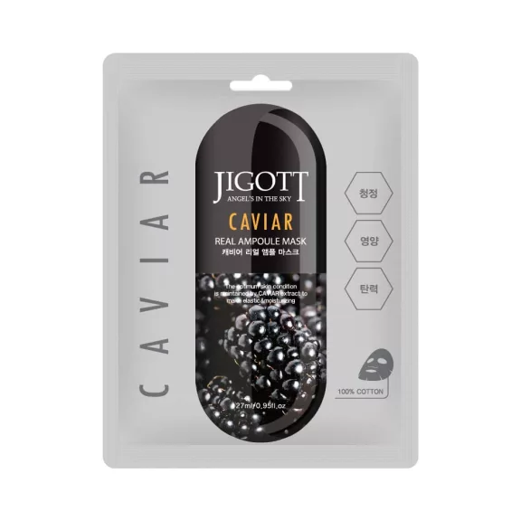 JIGOTT Real Ampoule tápláló maszk kaviár kivonattal JIGOTT Real Ampoule tápláló maszk kaviár kivonattal