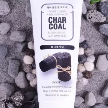   JIGOTT Charcoal Pure Clean pórustisztító lehúzható maszk szén kivonattal