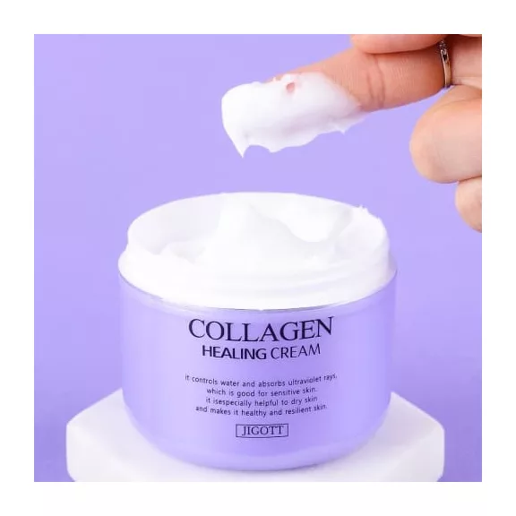 JIGOTT Collagen Healing bőrfiatalító, tápláló krém kollagénnel