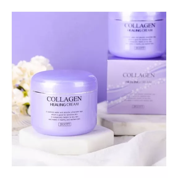 JIGOTT Collagen Healing bőrfiatalító, tápláló krém kollagénnel