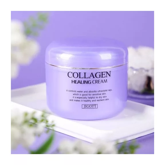 JIGOTT Collagen Healing bőrfiatalító, tápláló krém kollagénnel