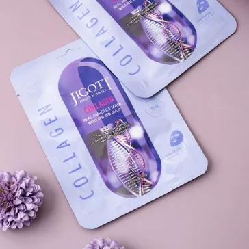   JIGOTT Real Ampoule feszesítő maszk kollagénnel (10 darab)