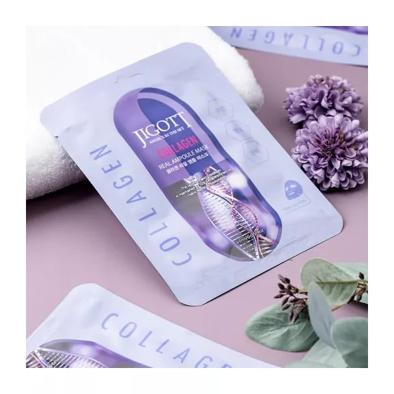 JIGOTT Real Ampoule feszesítő maszk kollagénnel