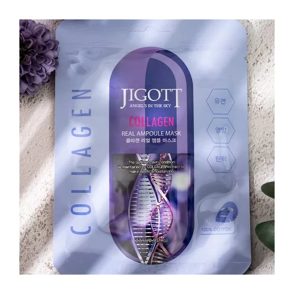 JIGOTT Real Ampoule feszesítő maszk kollagénnel